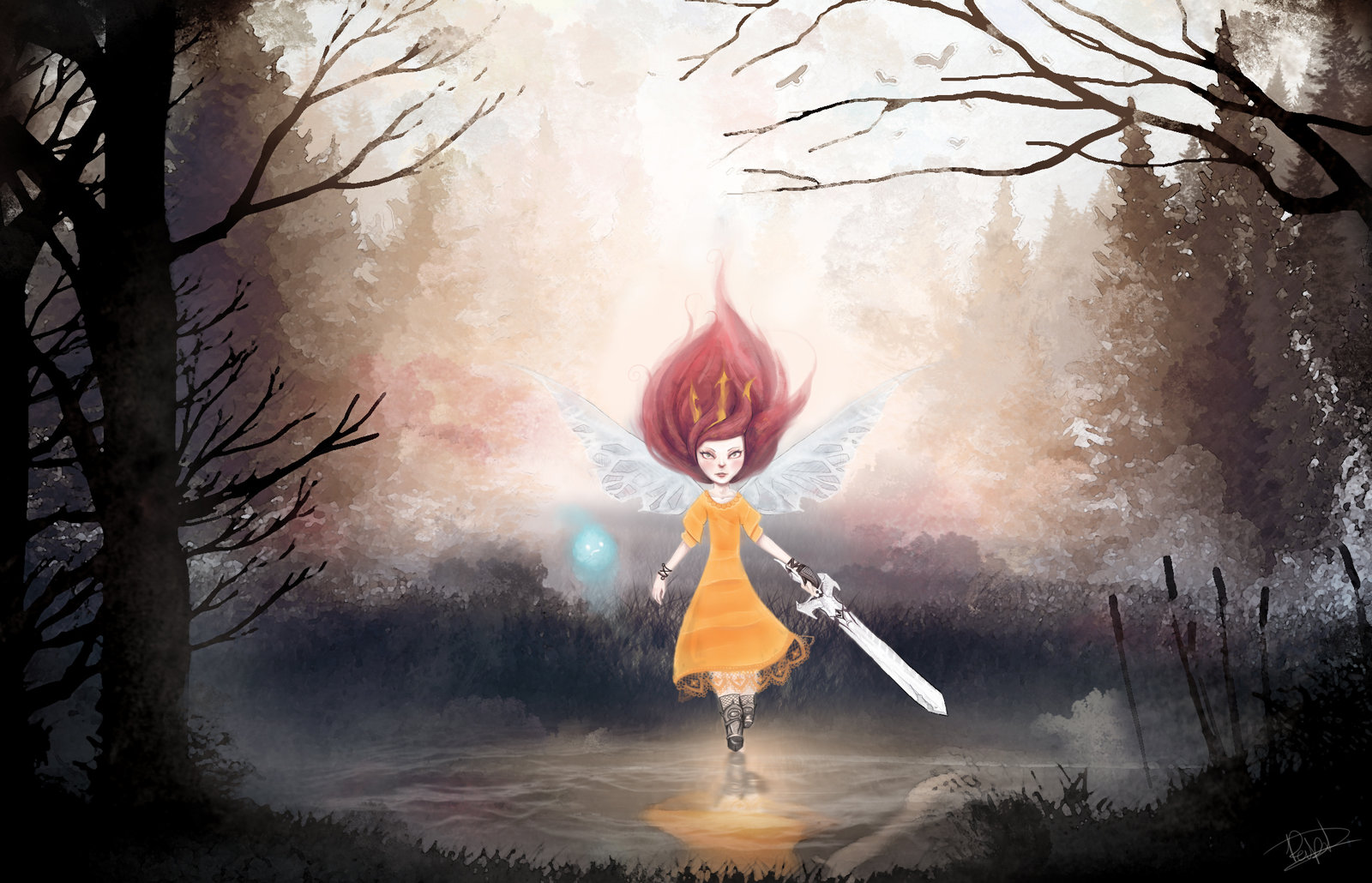 Child Of Light Art - Illustration , HD Wallpaper & Backgrounds