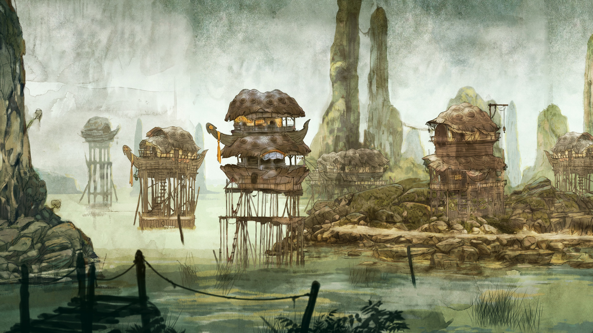 Wallpapers From The Game Child Of Light - Child Of Light Concept Art , HD Wallpaper & Backgrounds