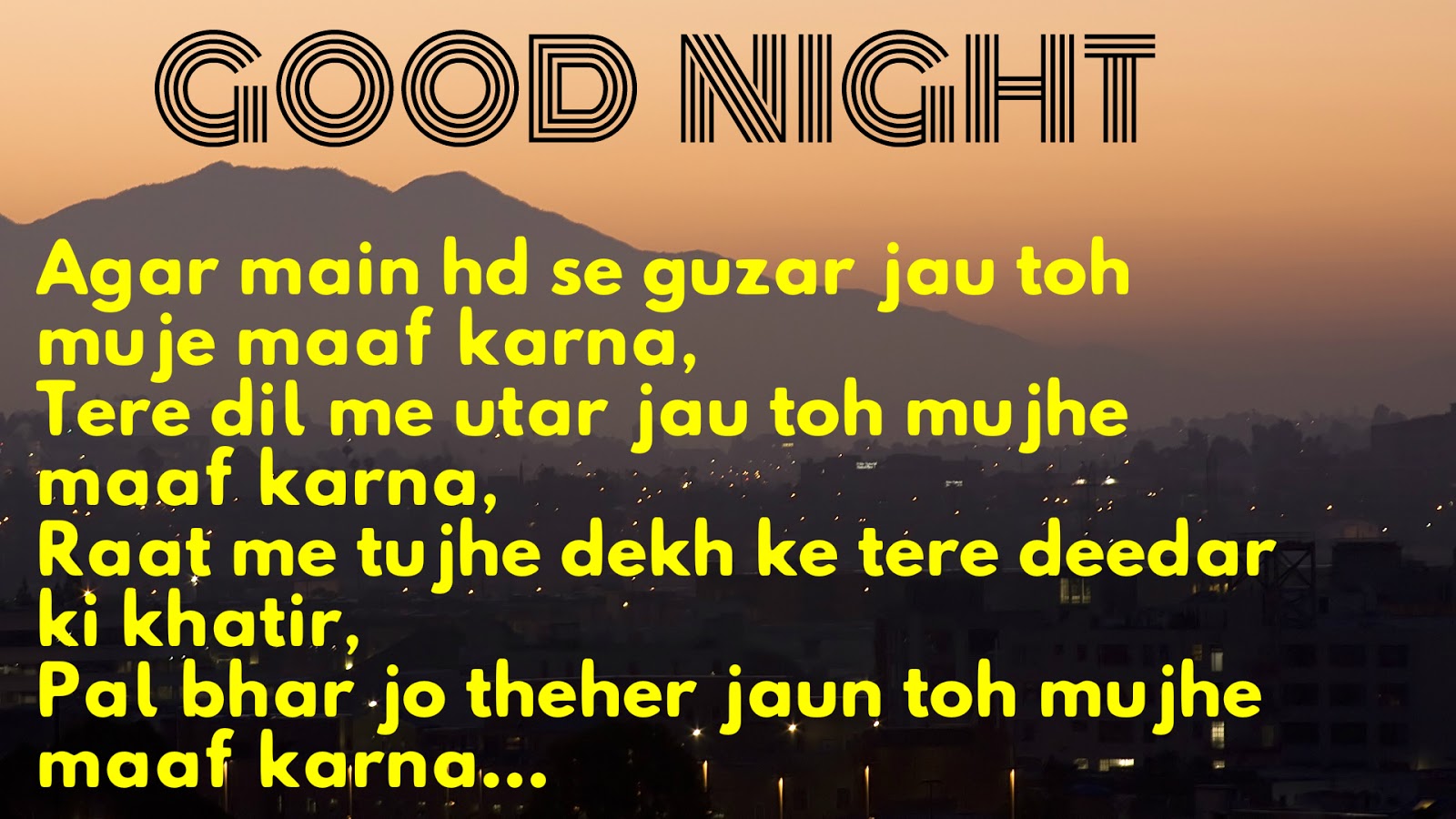 Romantic Shayari Wallpaper In Hindi - Good Night Love Shayari For Girlfriend , HD Wallpaper & Backgrounds