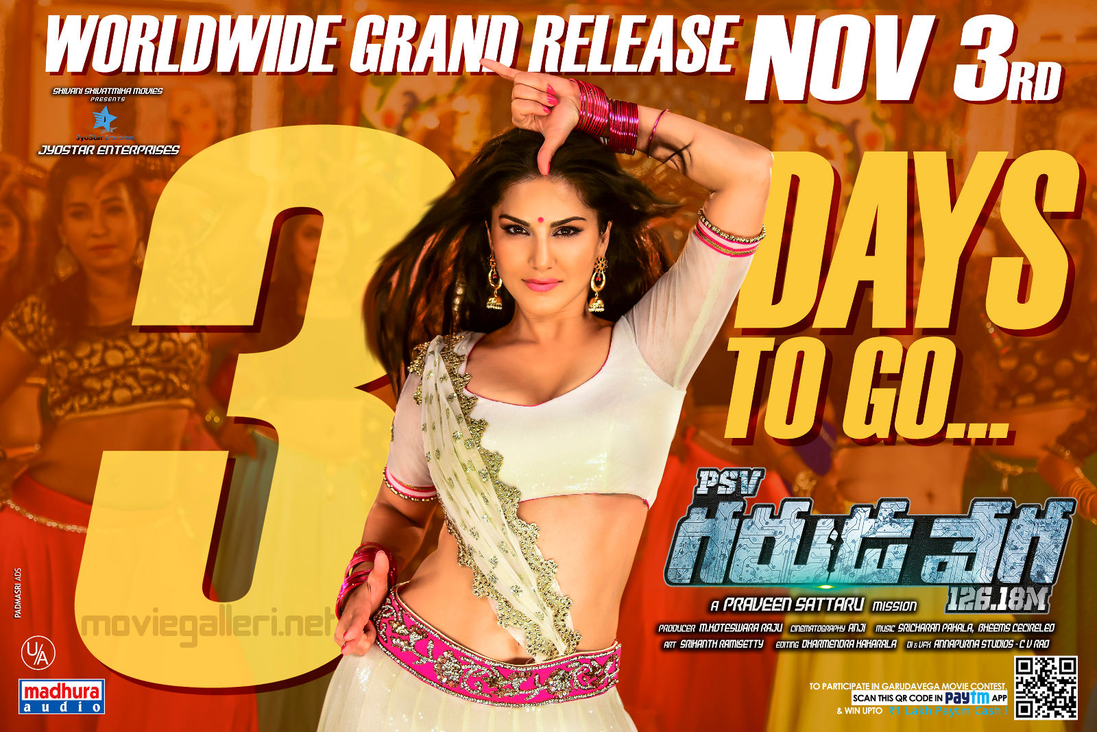 Sunny Leone Psv Garuda Vega 3 Days To Go Wallpaper - Sunny Leone All Movie Poster , HD Wallpaper & Backgrounds