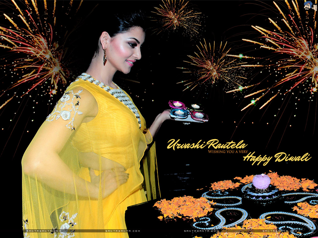 Urvashi Rautela Wallpaper Download - Urvashi Rautela Happy Diwali , HD Wallpaper & Backgrounds