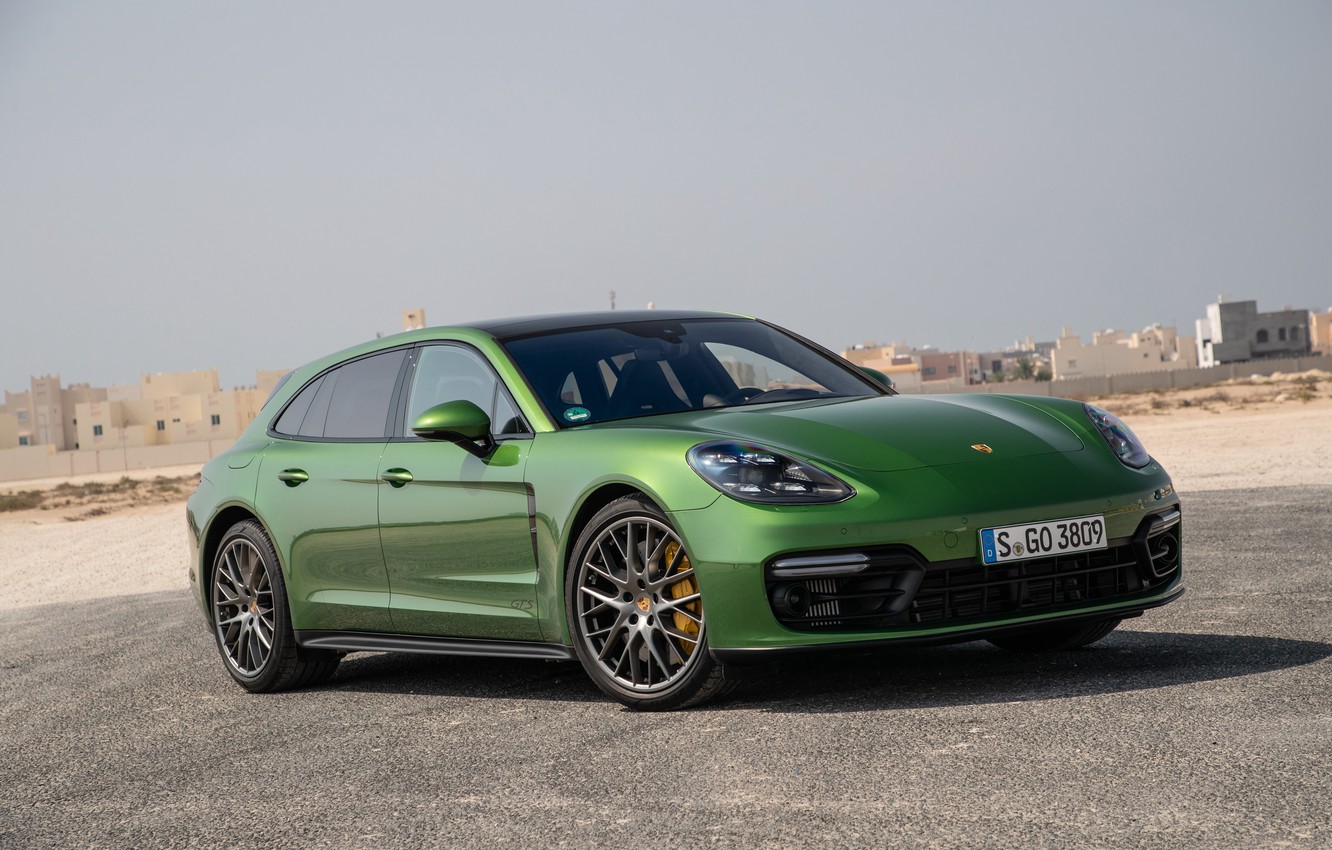 Porsche Panamera Gts Sport Turismo Green , HD Wallpaper & Backgrounds