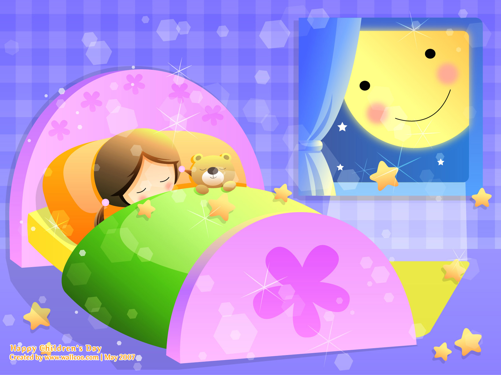 Colourful Illustrations For Children's Day 1600*1200 - Night For Kids , HD Wallpaper & Backgrounds
