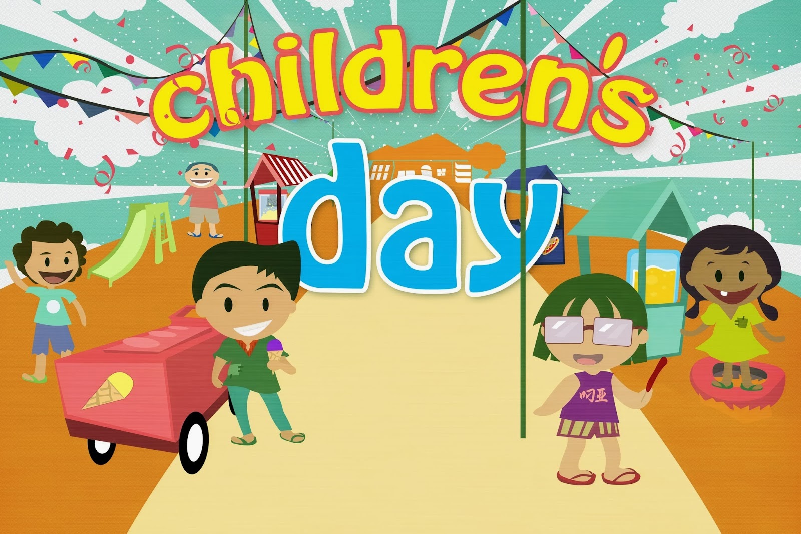 Happy Childrens Day Kids Special Currently This Event - Wish You A Happy Children's Day , HD Wallpaper & Backgrounds