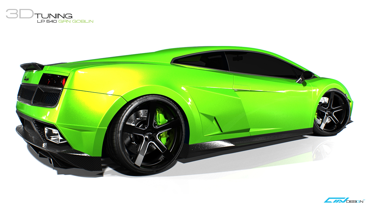 Lamborghini Gallardo Lp 540 Green Goblin By Amv Design - Lamborghini Gallardo Green , HD Wallpaper & Backgrounds