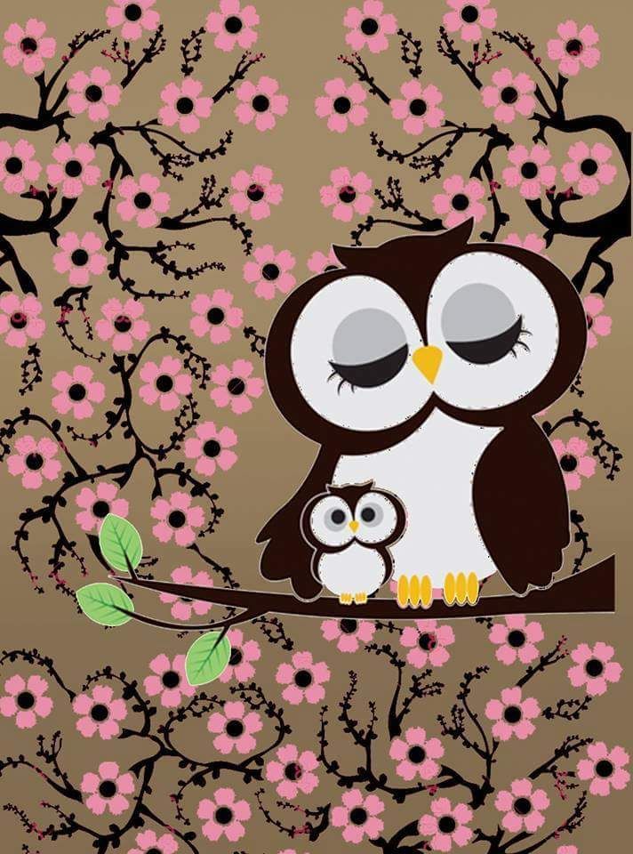 N Imagem Jpeg 712 Owl Backgrounds - Cartoon Owl Wallpaper Iphone , HD Wallpaper & Backgrounds