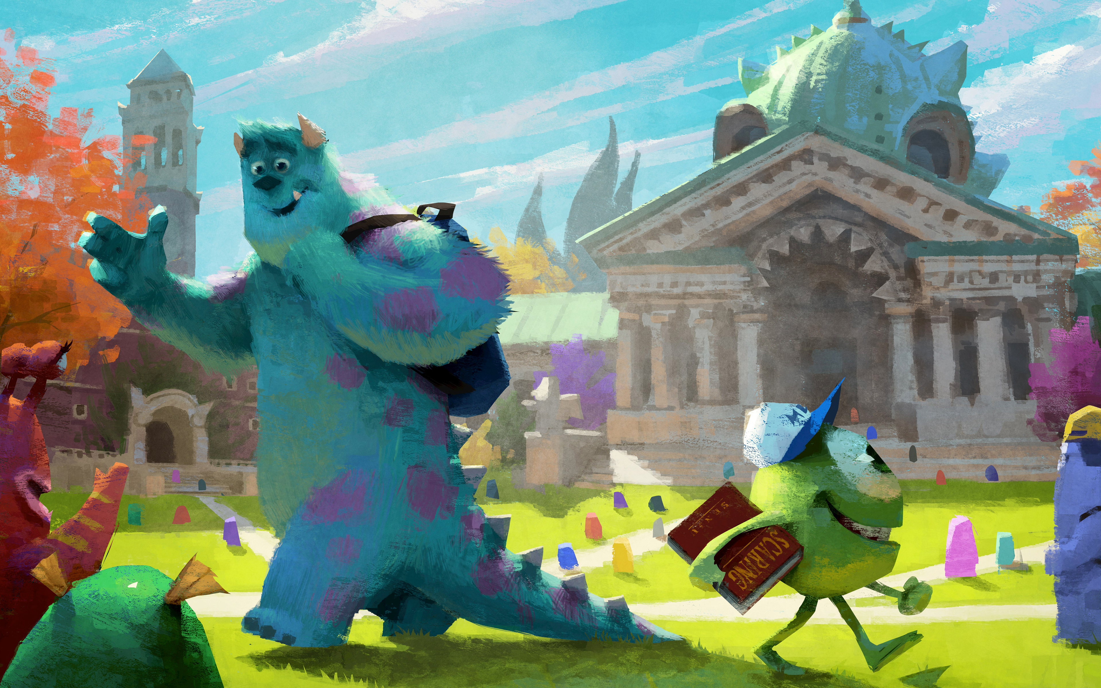 Monsters University - Pixar Concept Art , HD Wallpaper & Backgrounds