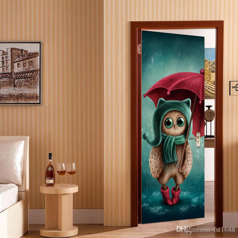 Compre Novo Criativo Coruja Bonito Guarda Chuva Porta - Ramadan Room Decor , HD Wallpaper & Backgrounds