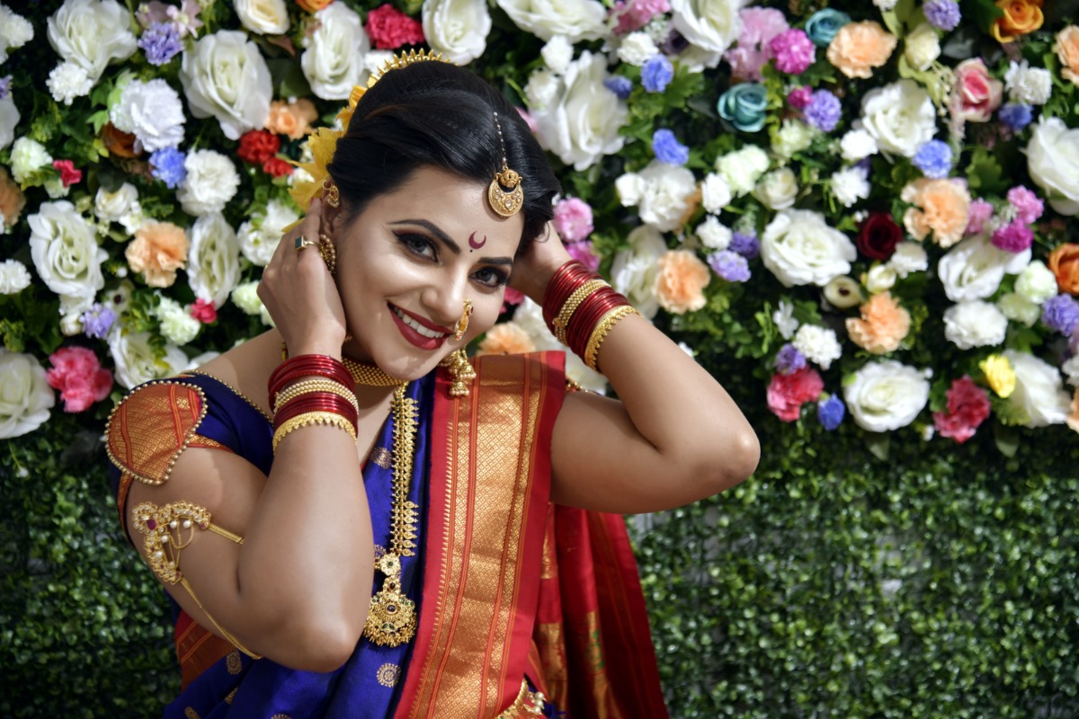 Swapnali Patil Maharashtrian Traditional Saree Photo - Marathi Traditional Saree Look , HD Wallpaper & Backgrounds