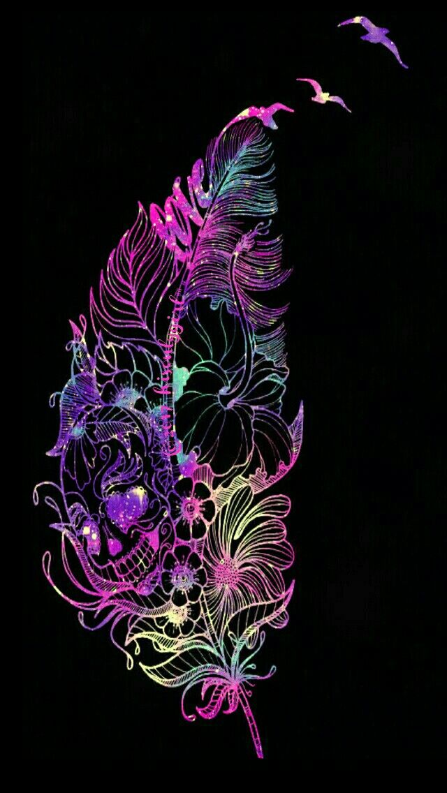 Fancy Feather Galaxy Iphone/android Wallpaper I Created - Fancy Wallpaper For Iphone , HD Wallpaper & Backgrounds