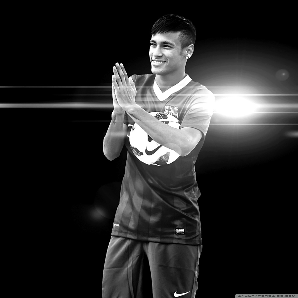 Tablet 1 - - Neymar Jr Black And White , HD Wallpaper & Backgrounds