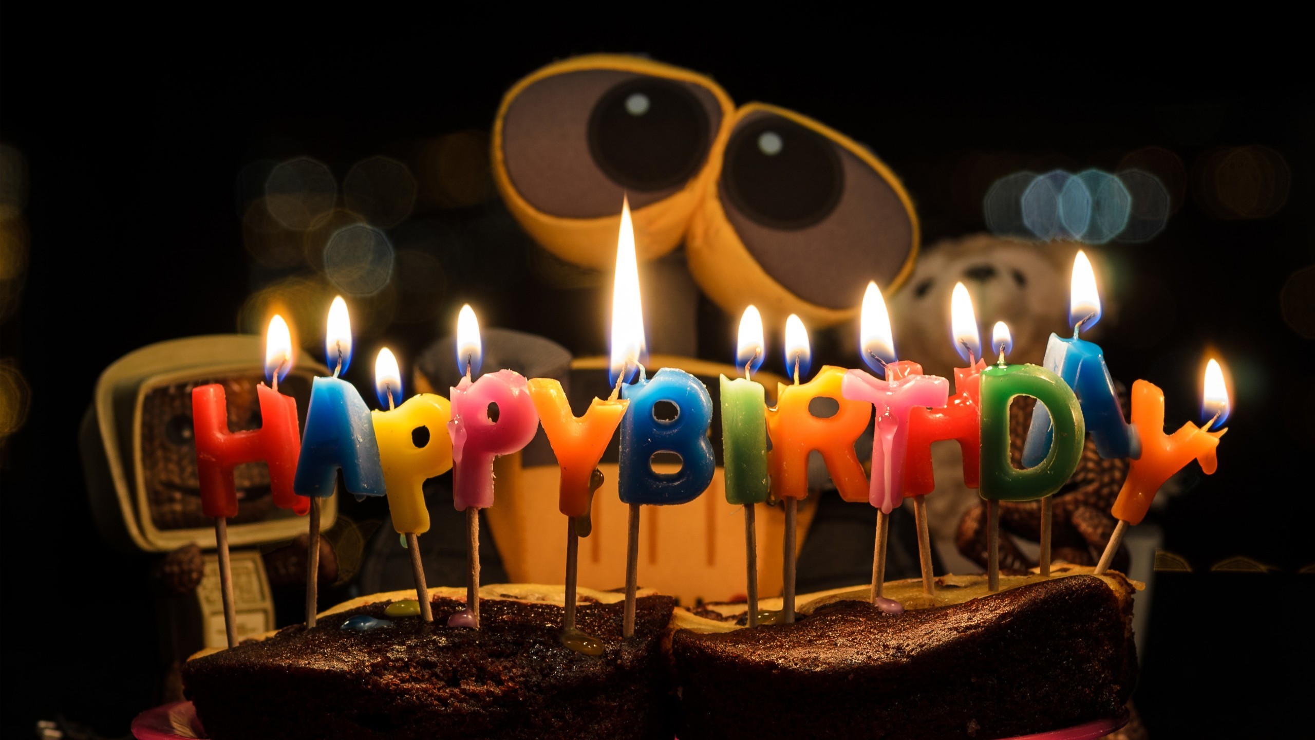 Birthday Cake, Candles, Happy Birthday, Dessert - Happy Birthday Image Hd , HD Wallpaper & Backgrounds