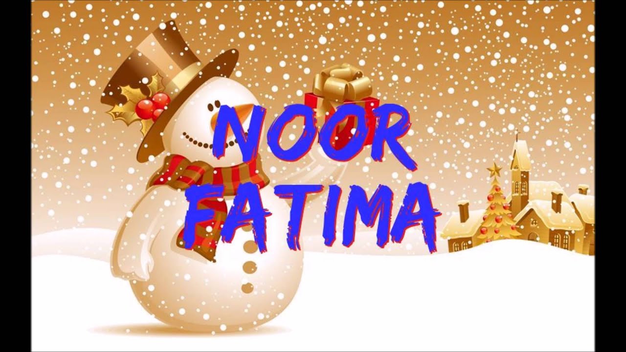 Noor Fatima Happy Birthday-masood Amir - Cute Merry Christmas Pictures 2018 , HD Wallpaper & Backgrounds