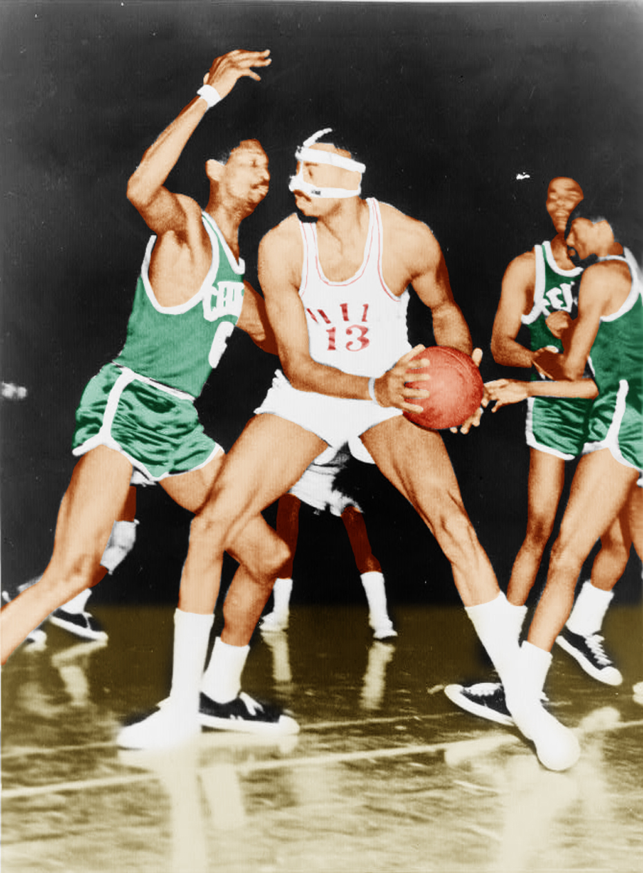 Wilt Chamberlain Bill Russell 2 - Wilt Chamberlain Vs Celtics , HD Wallpaper & Backgrounds