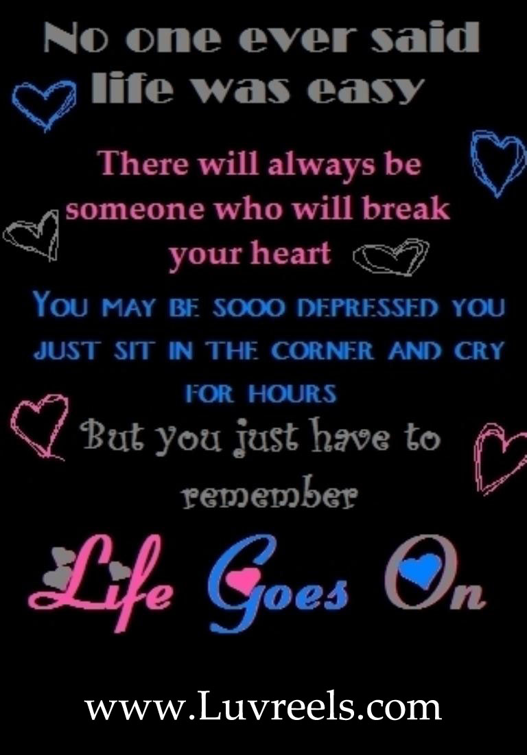 Life Goes On Wallpaper - Depression Quotes About Love And Life , HD Wallpaper & Backgrounds