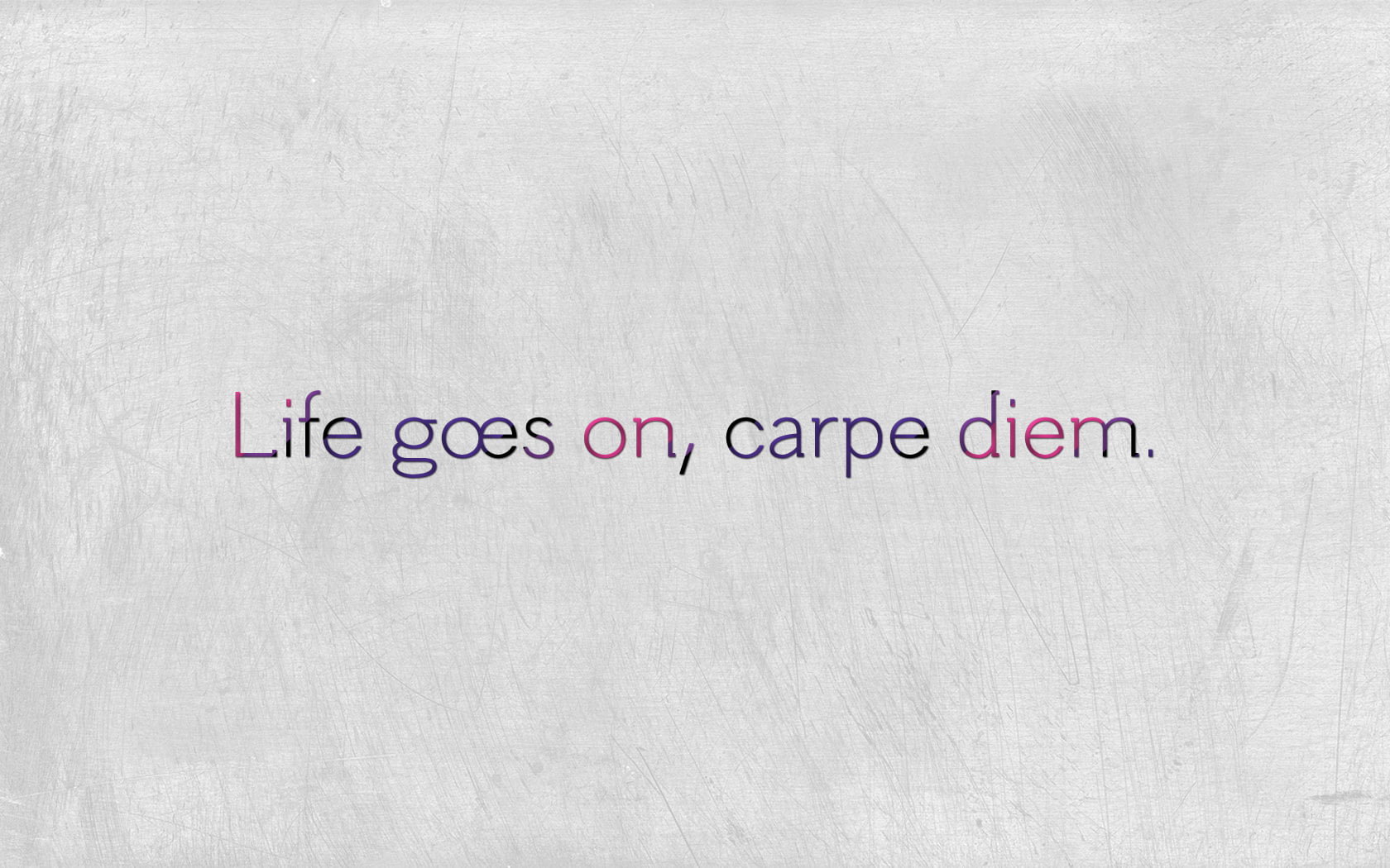 Life Goes On, Carpe Diem Text Overlay, Life, White, - Lilac , HD Wallpaper & Backgrounds
