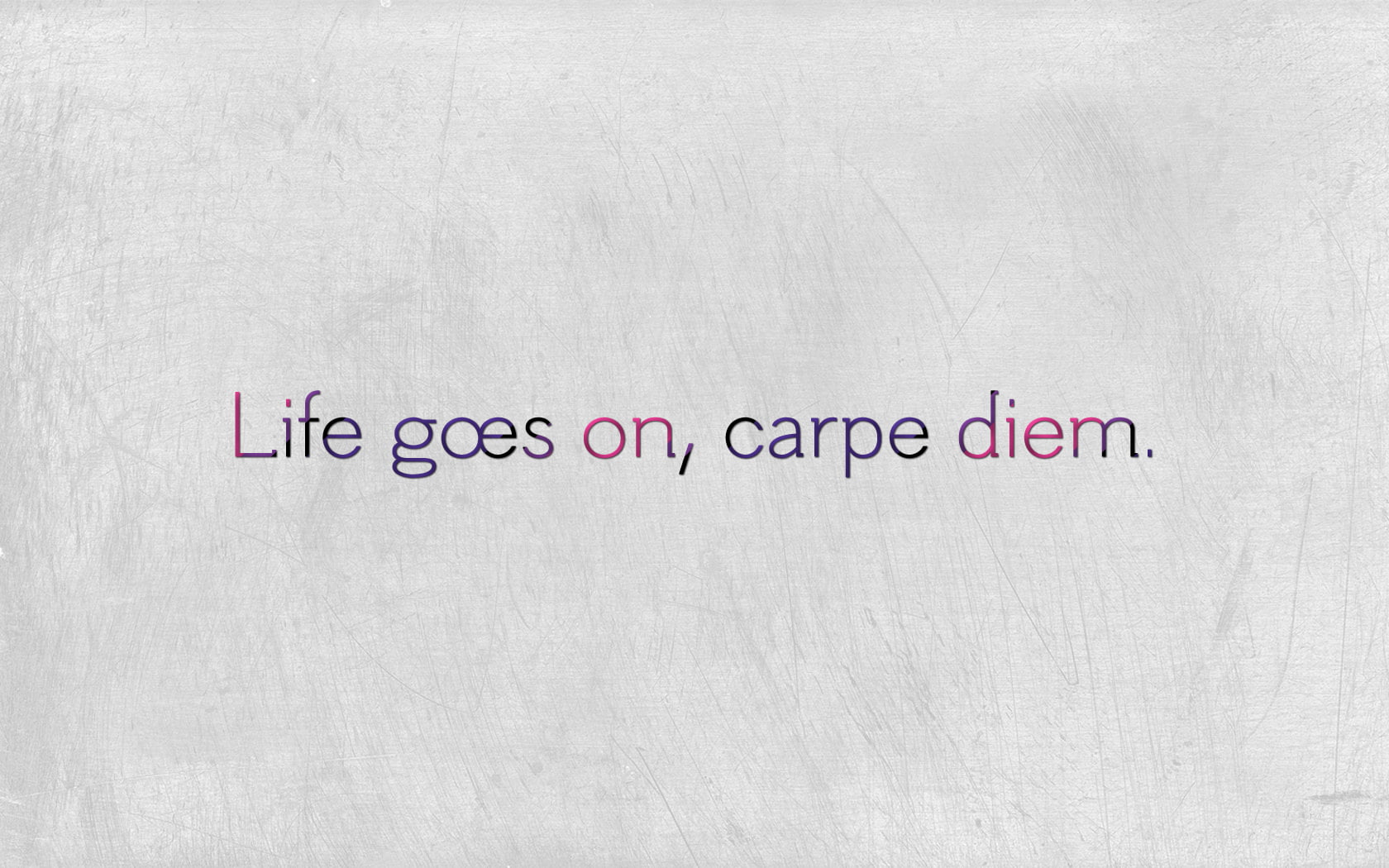 Life Goes On Carpe Diem Text Overlay Life White Lilac 6671 Hd Wallpaper Backgrounds Download