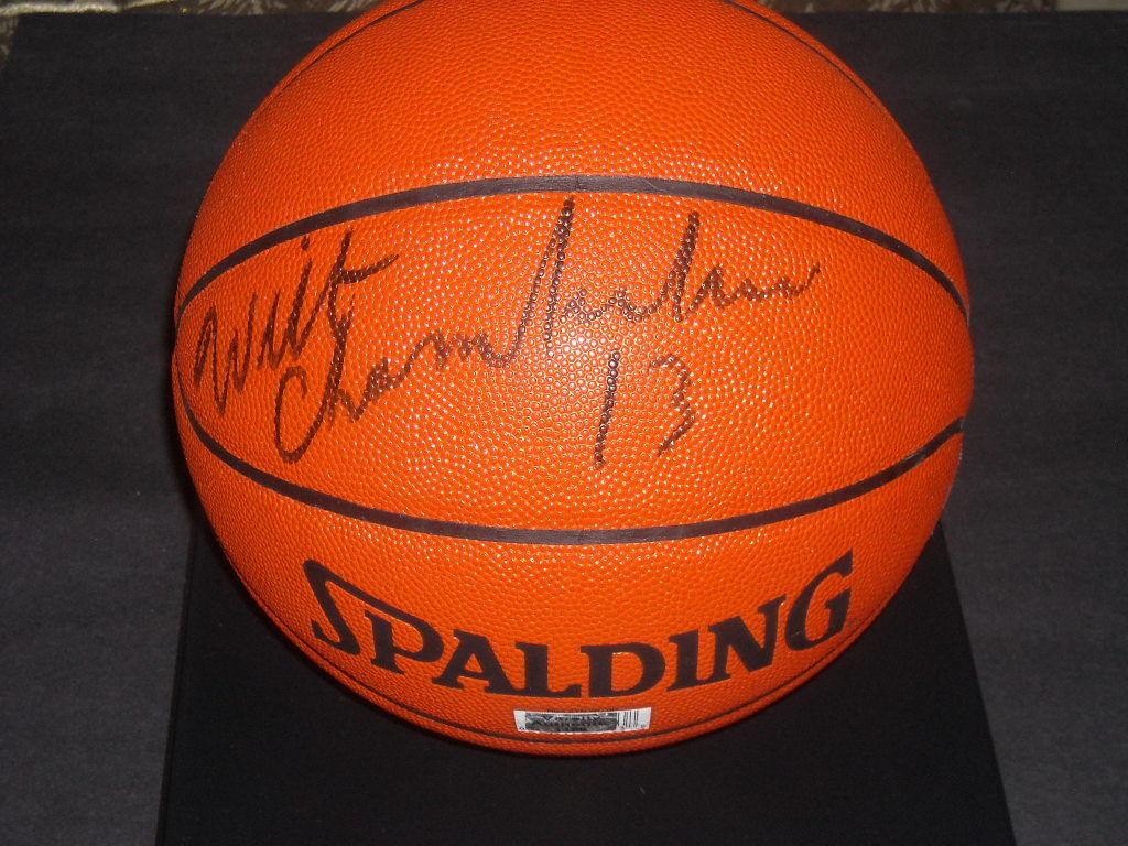 Wilt Chamberlain Los Angeles Lakers Autographed Spalding - 3x3 (basketball) , HD Wallpaper & Backgrounds