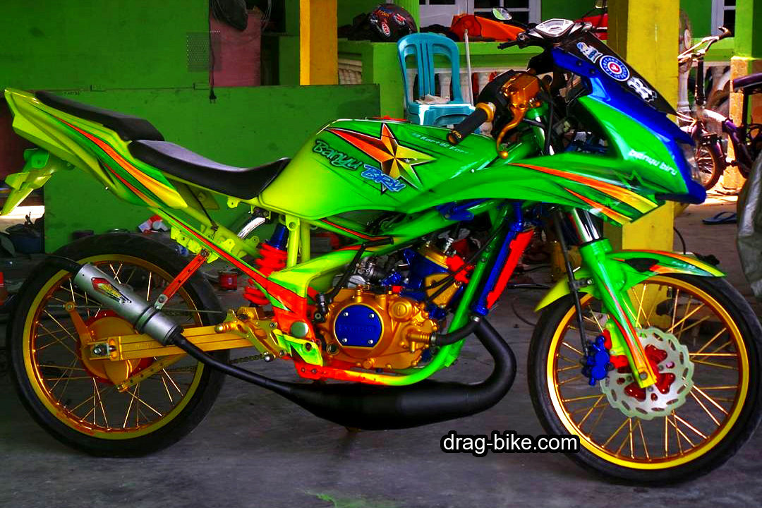 Wallpaper - Motor Modifikasi Ninja Rr Drag , HD Wallpaper & Backgrounds