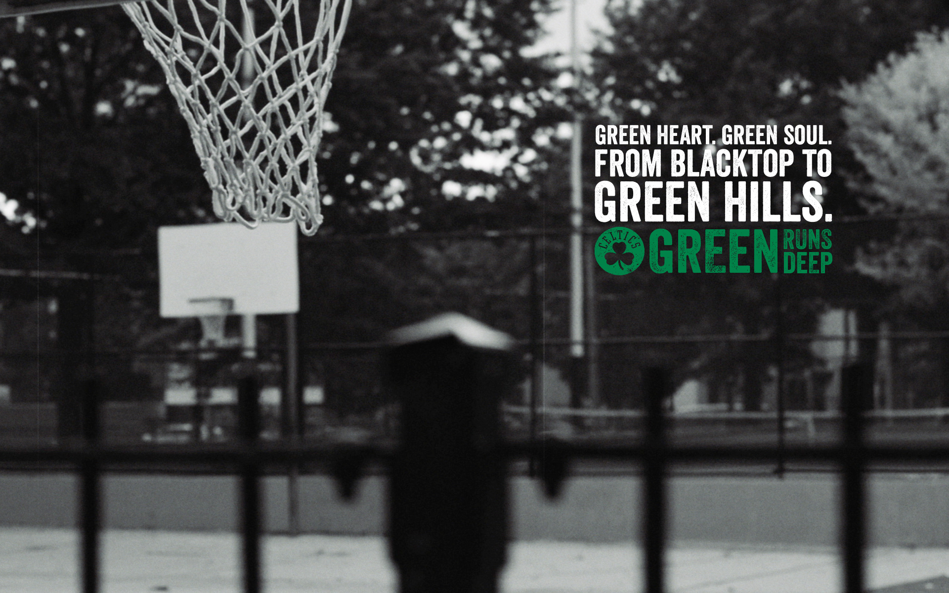 Streetball Wallpaper - Celtics Green Runs Deep , HD Wallpaper & Backgrounds