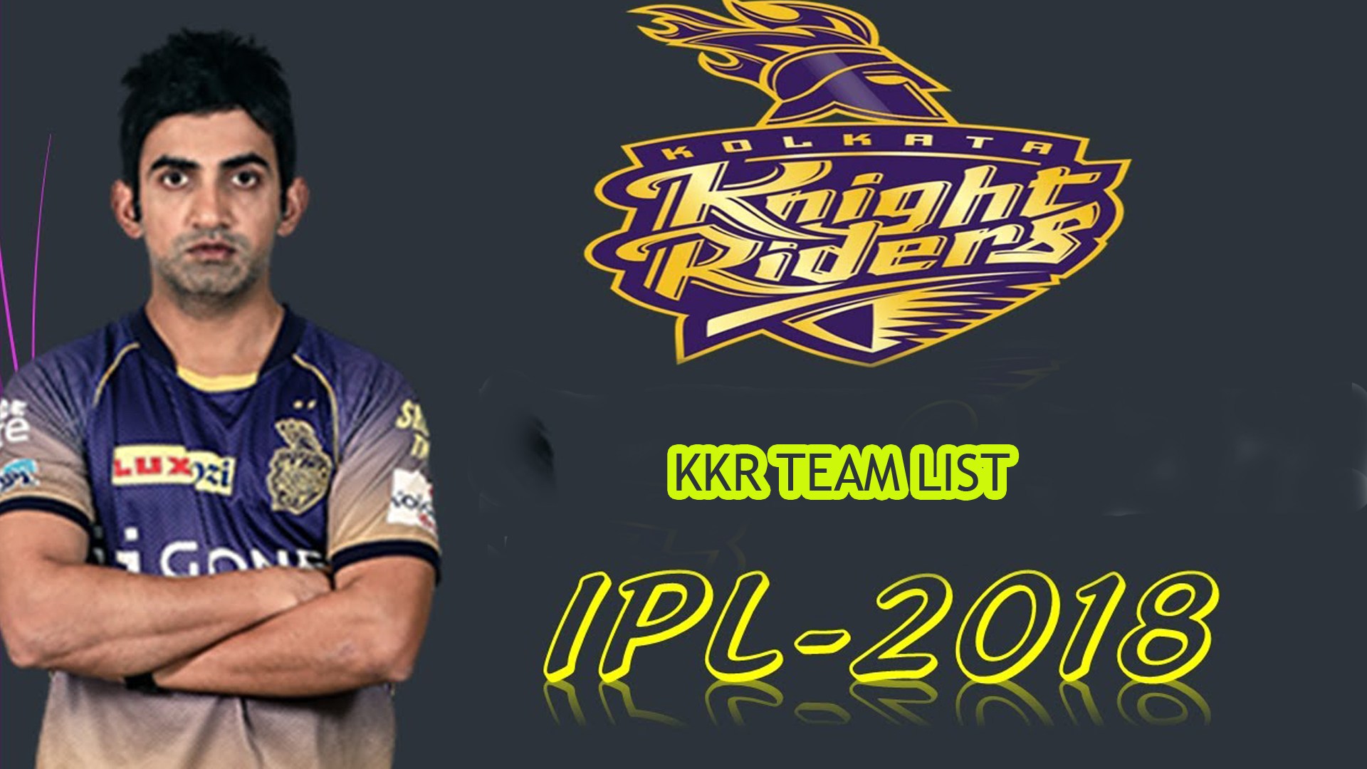 Kkr Hd Wallpaper - Kolkata Knight Riders , HD Wallpaper & Backgrounds