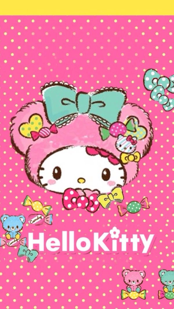 Wallpaper Papiers Peints Mignons, Fonds D'écran Iphone, - Hello Kitty Wallpaper By Sanrio Iphone , HD Wallpaper & Backgrounds