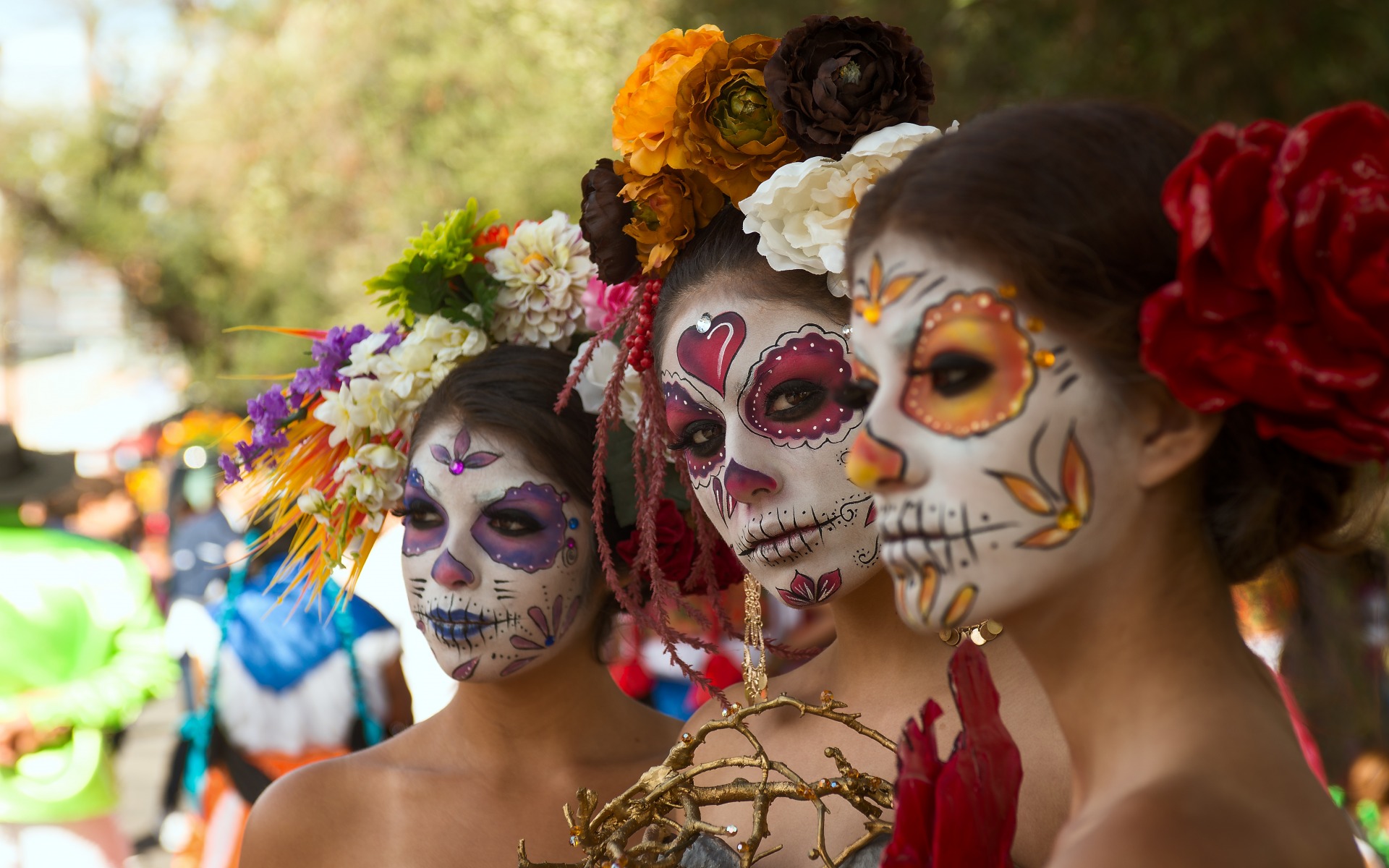 Santa Muerte Carnival - Dia De Los Muertos Carnival , HD Wallpaper & Backgrounds