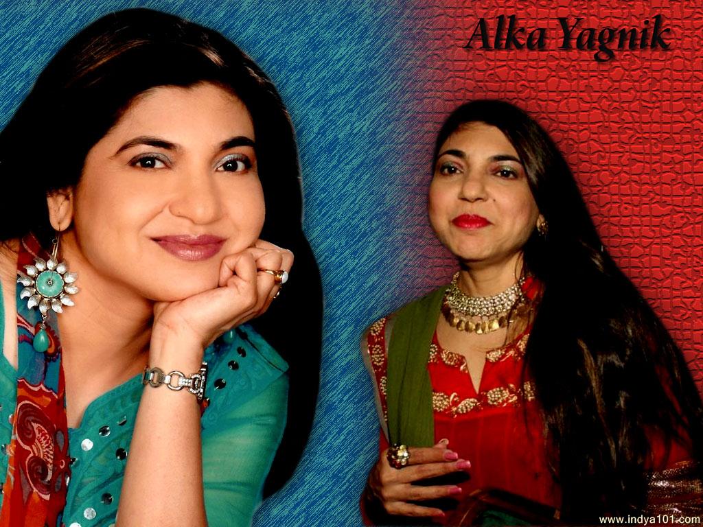Alka Yagnik Wallpaper - Indian Female Singers Name , HD Wallpaper & Backgrounds