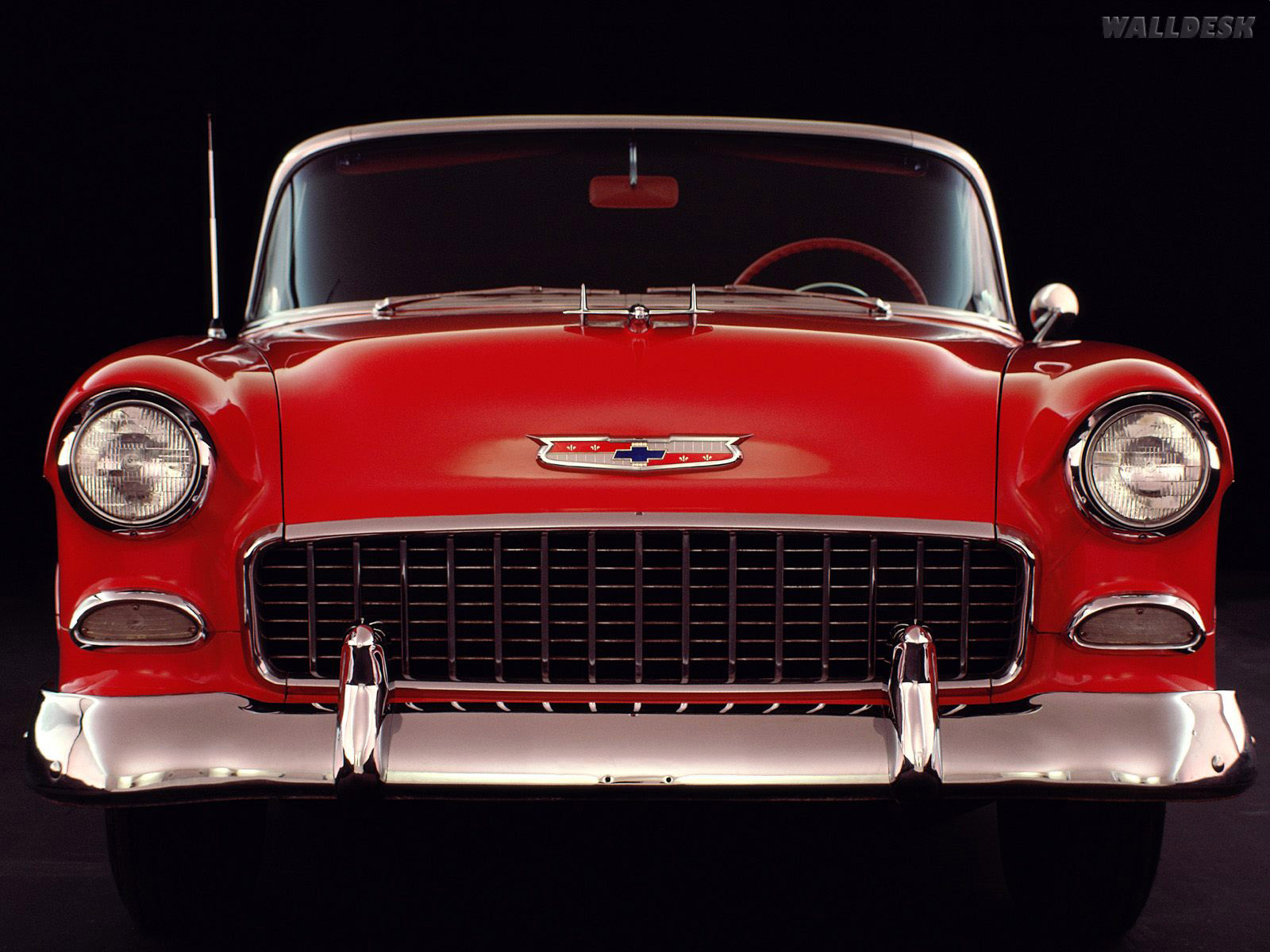 Clássico Americano Da Chevrolet Em 1955 Wallpaper - 1955 Chevy Bel Air , HD Wallpaper & Backgrounds