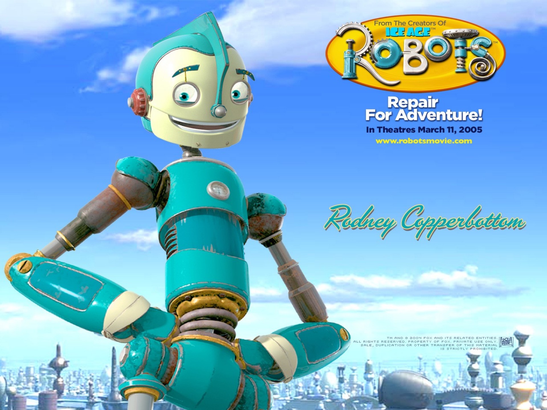 Disney Movie Dos Desenhos Animados 14 Papel De Parede - Robots Movie , HD Wallpaper & Backgrounds
