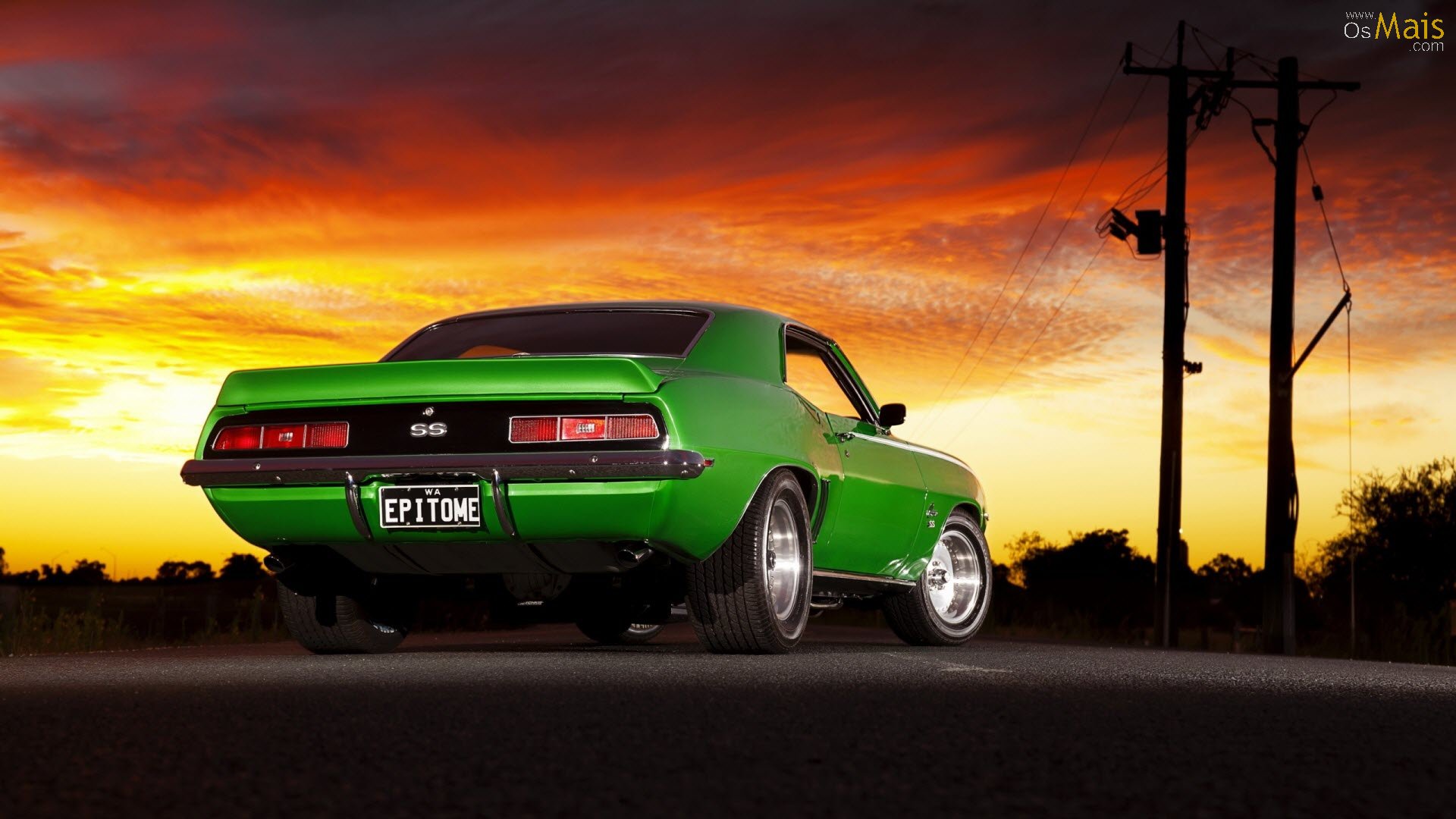 Papel De Parede Camaro Antigo - Chevrolet Camaro Ss 1969 Обои , HD Wallpaper & Backgrounds