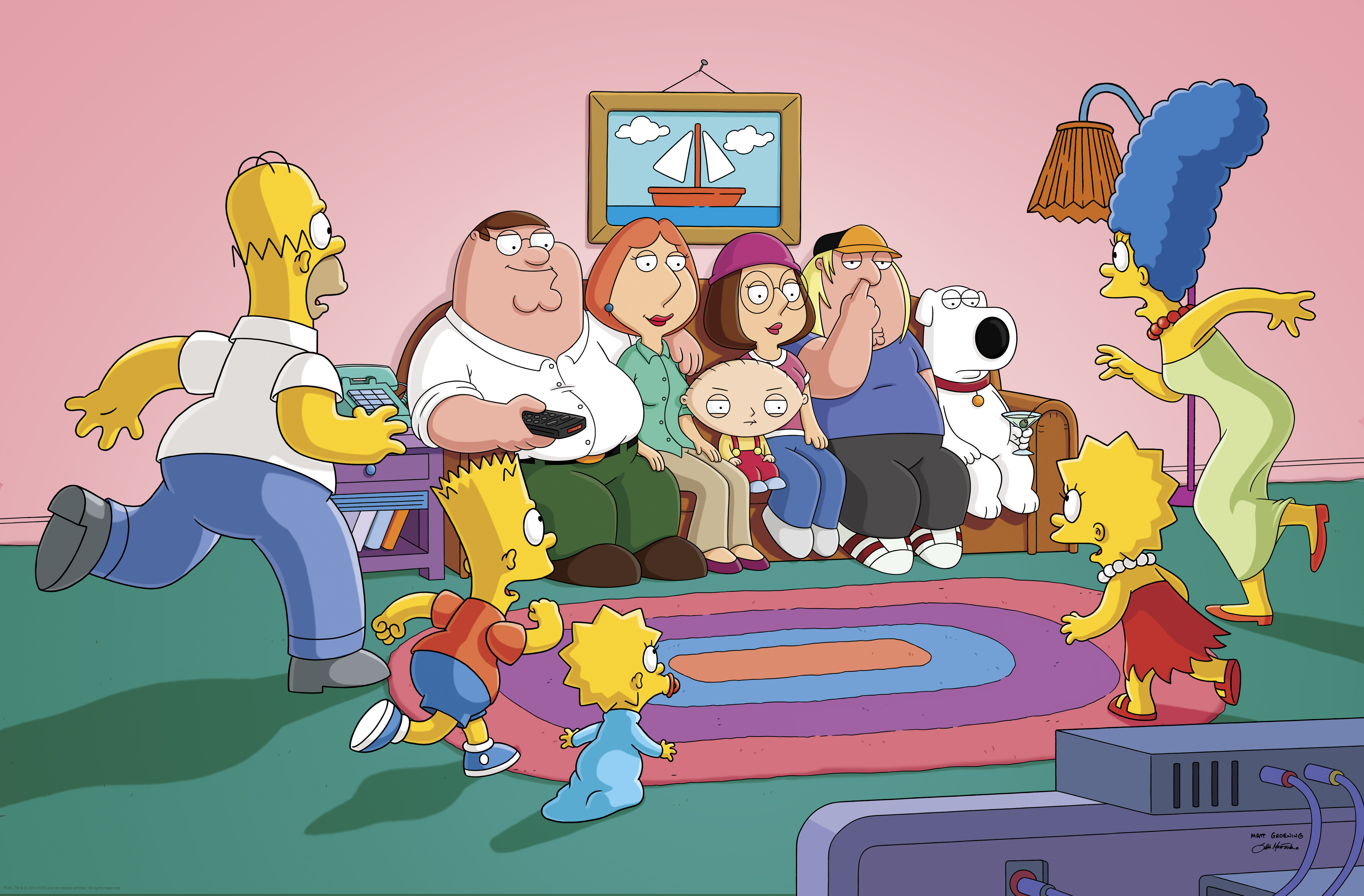 Family Guy The Simpsons Guy - Simpsons Guy Family Guy , HD Wallpaper & Backgrounds