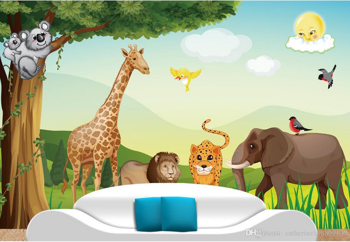 Compre Animal Da Floresta Dos Desenhos Animados Do - Sick Lion And The Clever Fox , HD Wallpaper & Backgrounds