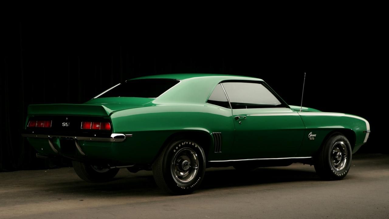 Muscle Cars Wallpaper Hd - 69 Camaro Rs Ss Green , HD Wallpaper & Backgrounds