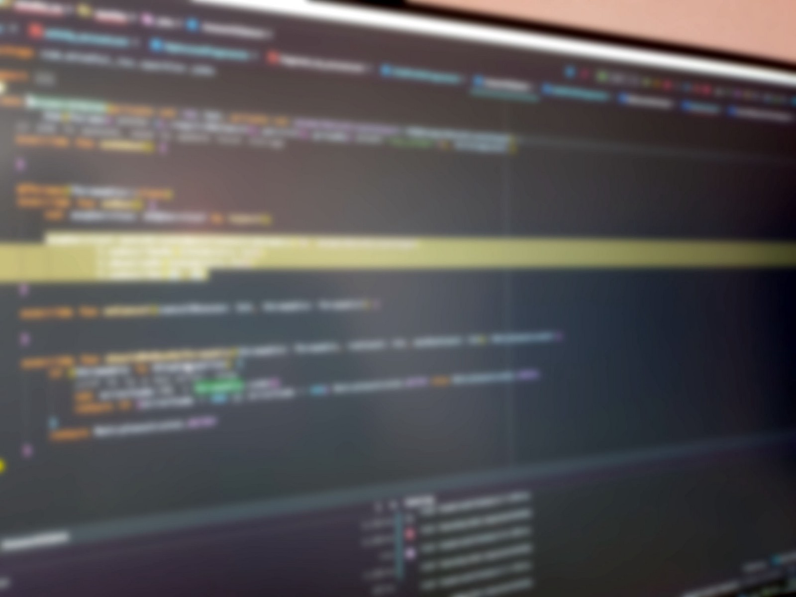 Blurred Code To Demonstrate That I'm Programmer - Electronics , HD Wallpaper & Backgrounds