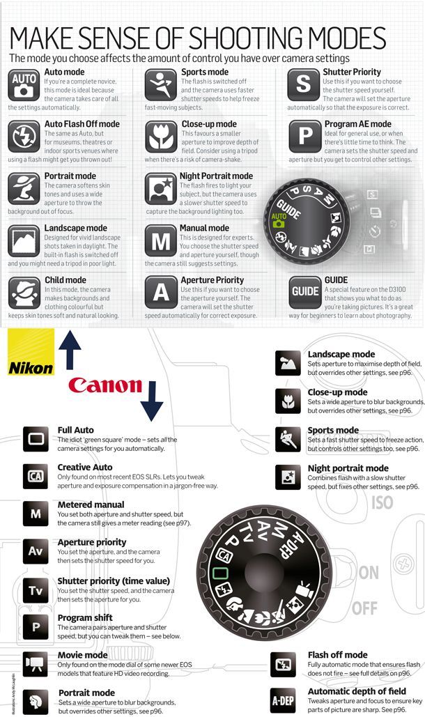 Canon Nikon Shooting Modes Explained Wallpaper Wp3803615 - Nikon D7500 Cheat Sheet , HD Wallpaper & Backgrounds