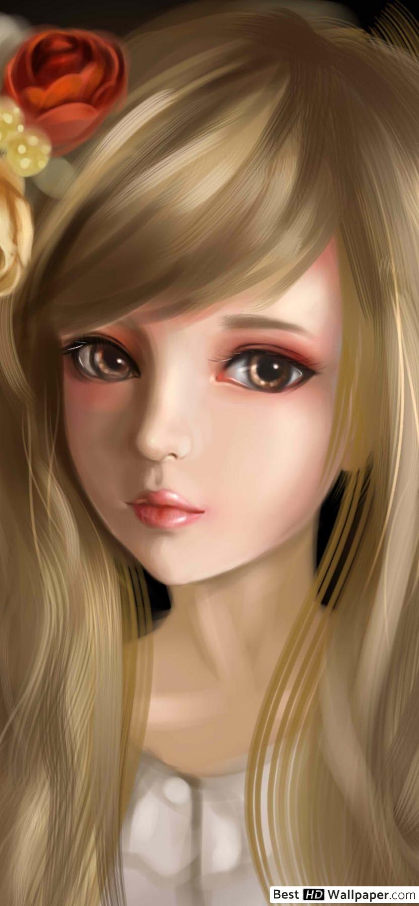 Beautiful Blonde Doll Hd Wallpaper Download - Iphone Wallpaper Doll Hd , HD Wallpaper & Backgrounds