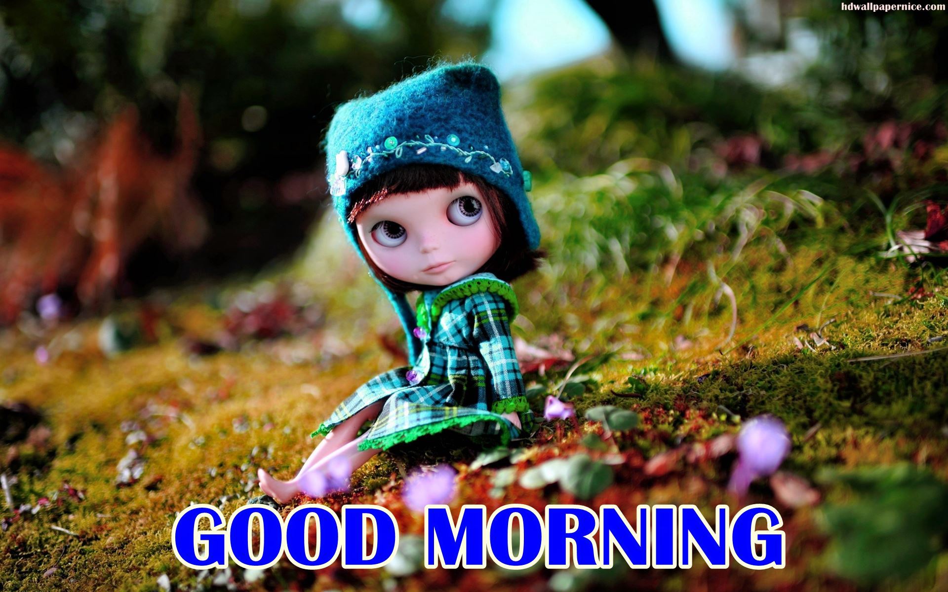 Good Morning With Doll - Good Morning Images With Doll , HD Wallpaper & Backgrounds