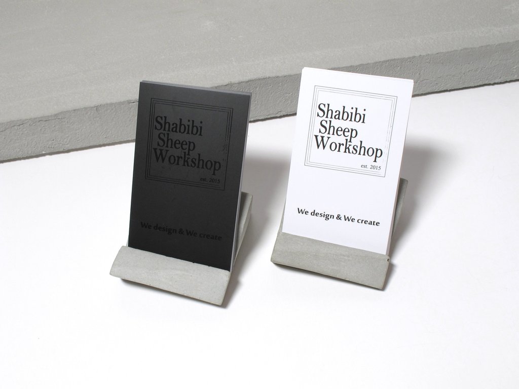Concrete Desktop Business Card Holder Shabibi Sheep - Vertical Visiting Card Holder For Table , HD Wallpaper & Backgrounds