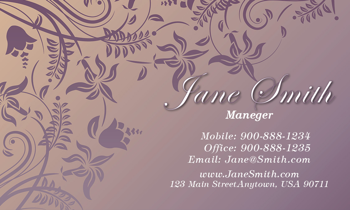 Visiting Card Flower Designs , HD Wallpaper & Backgrounds