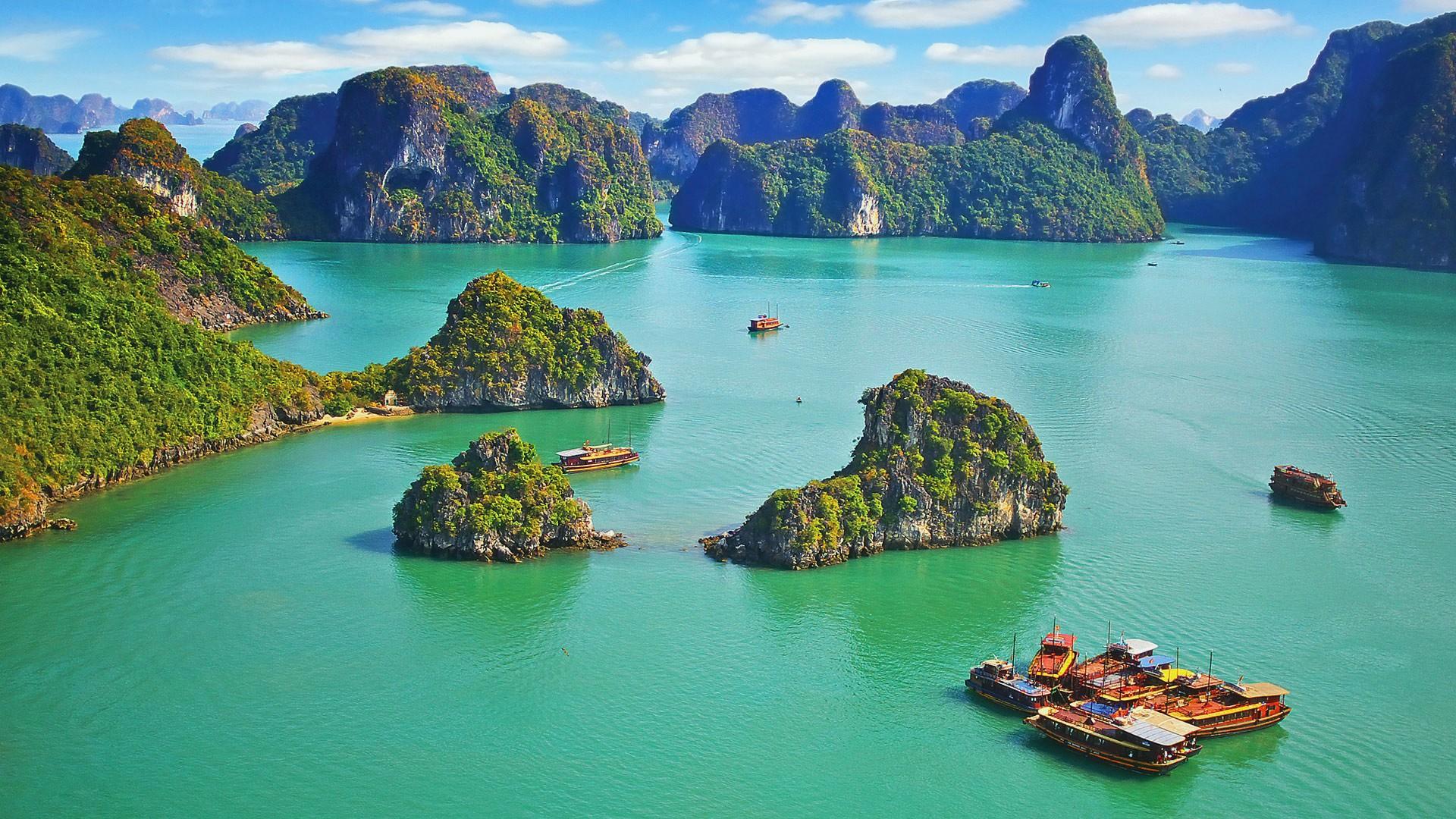 Vietnam Wallpapers Hd Download - Halong Bay , HD Wallpaper & Backgrounds