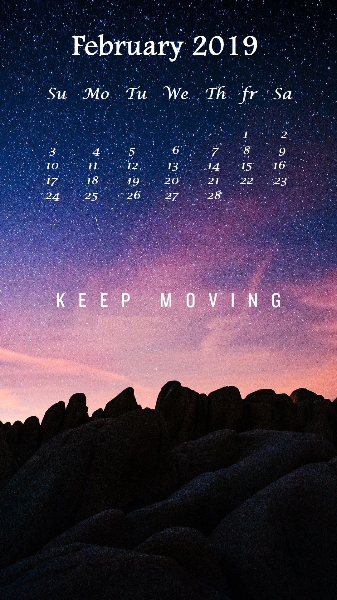 February 2019 Best Iphone Calendar February Wallpaper, - Keep Moving Forward Iphone , HD Wallpaper & Backgrounds