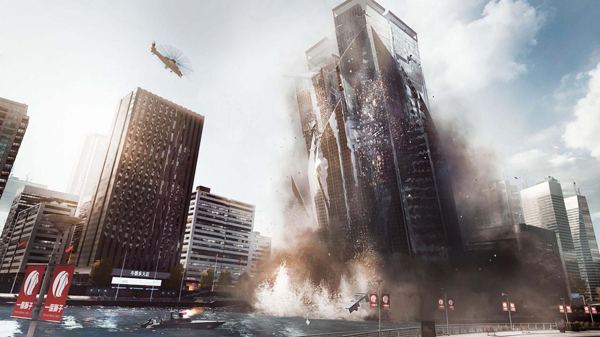 Battlefield 4 Siege Of Shanghai Bring Down The Base - Shanghai Tower Battlefield 4 , HD Wallpaper & Backgrounds