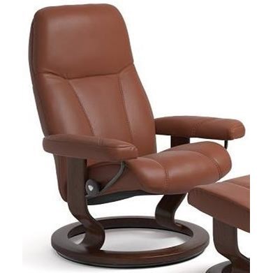 Stressless Consul 1145010 Small Reclining Chair With - Stressless Consul Brown Black , HD Wallpaper & Backgrounds