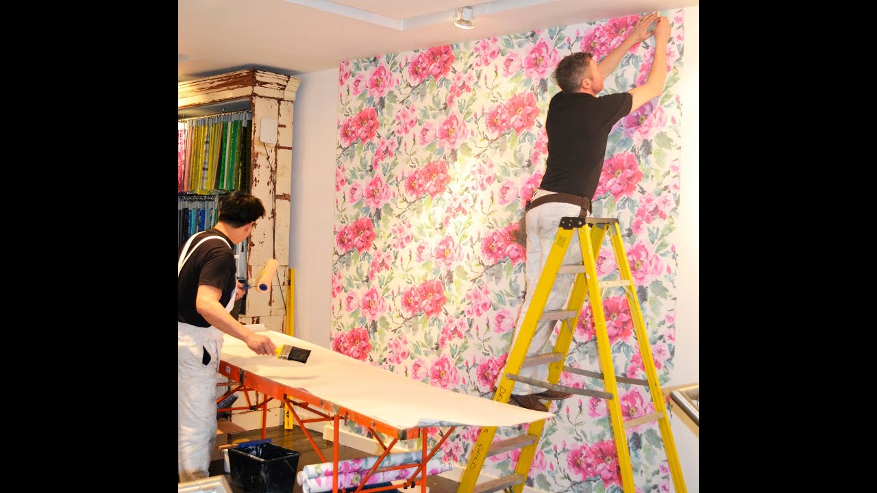 How To Wallpaper Your Wall With Designers Guild - Wall , HD Wallpaper & Backgrounds