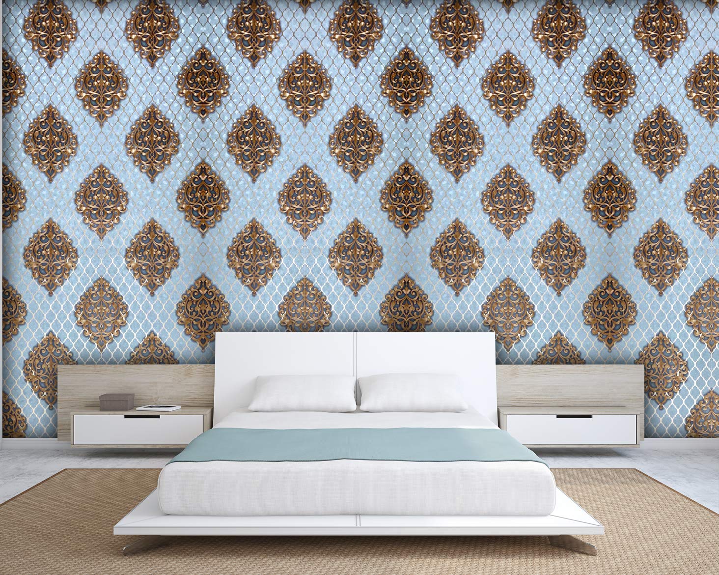 Buy Konark Designer Wallpapers Classic Damask Design Very