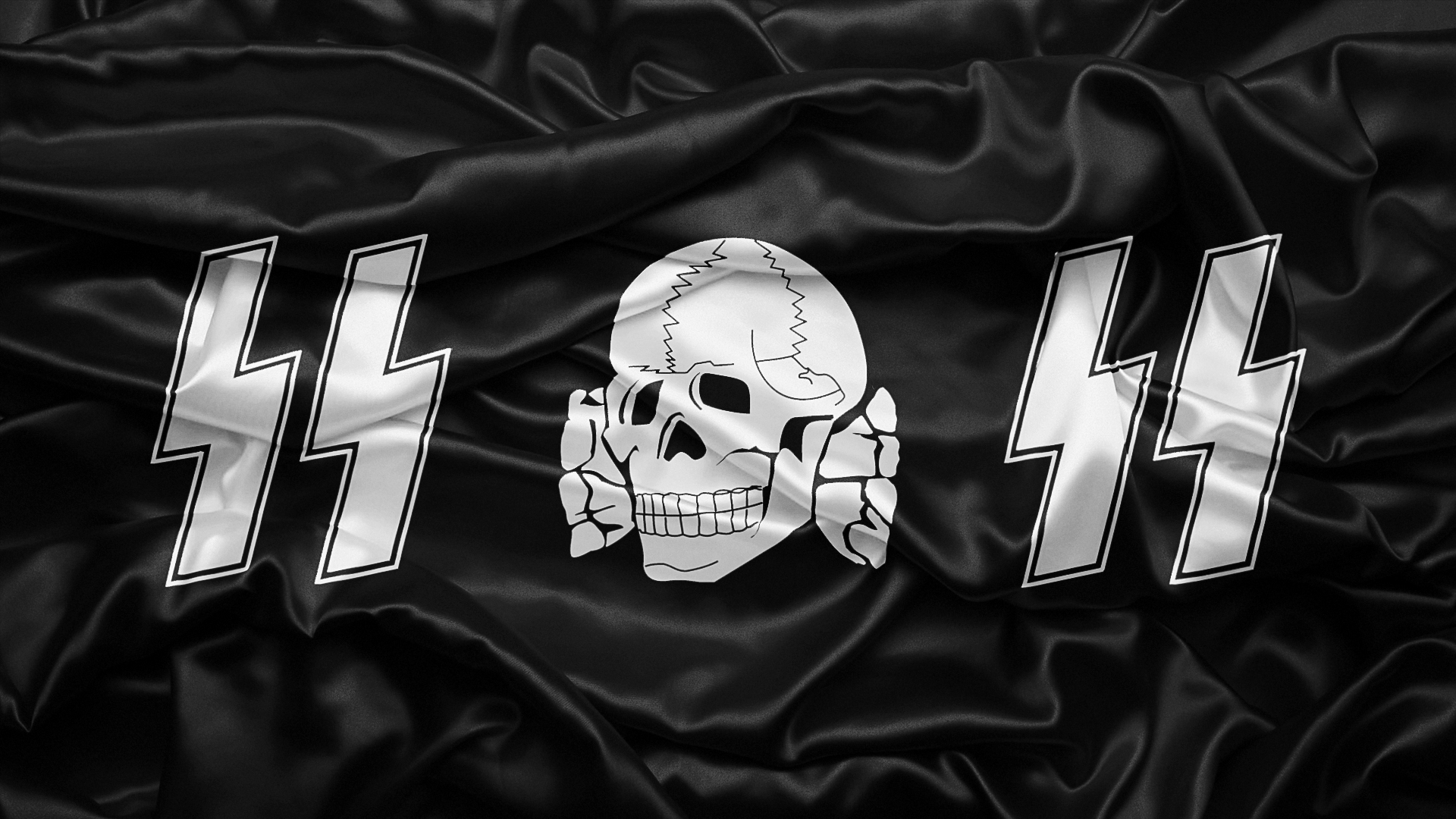 Ahh, Crumpled Flags - Waffen Ss Flag , HD Wallpaper & Backgrounds
