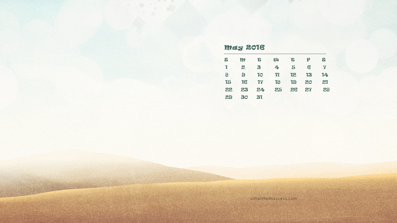 May Hd Wallpaper Calendar 2016 Free - Hill , HD Wallpaper & Backgrounds