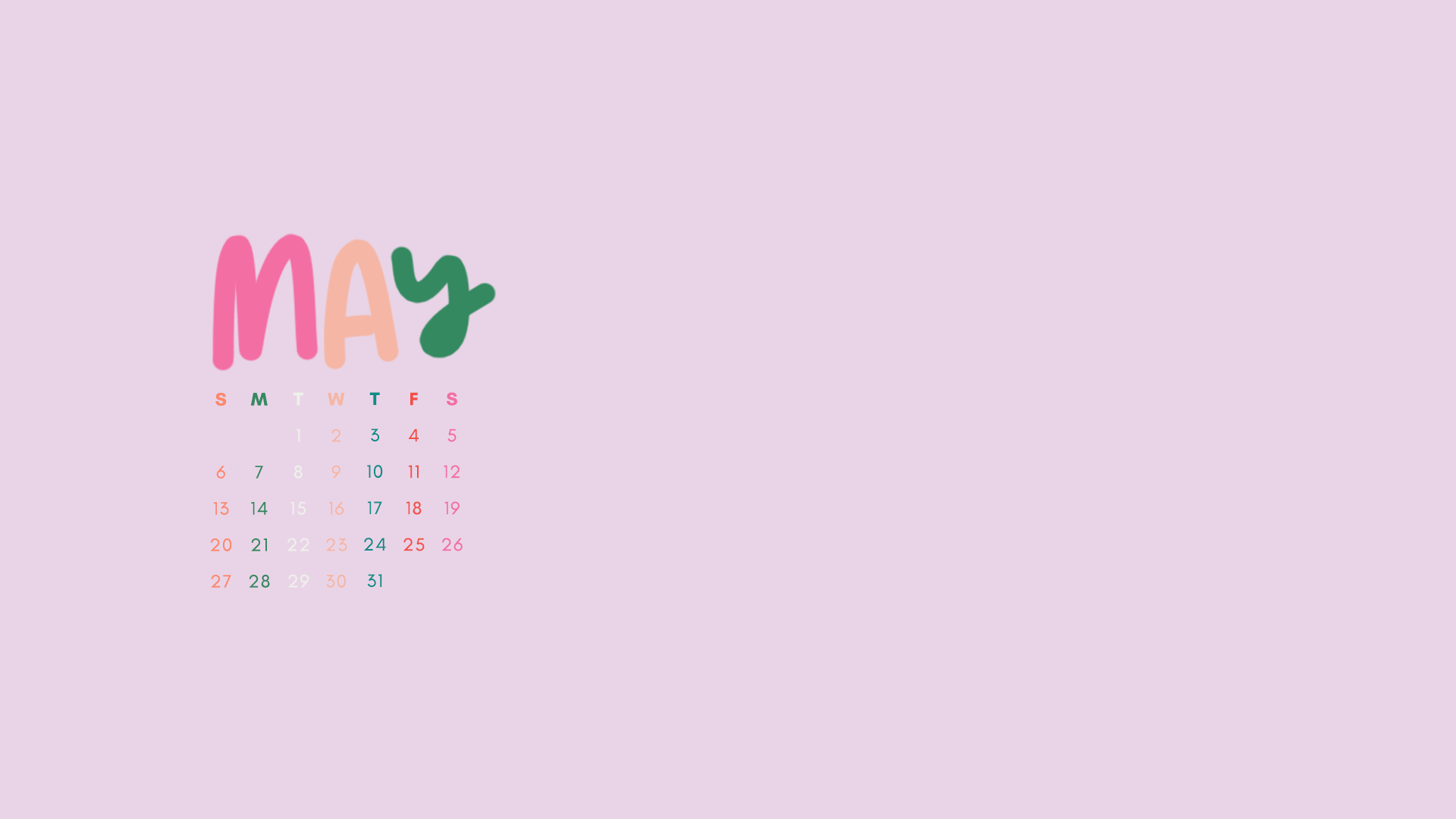 May 2018 Wallpapers & Folder Icons - Calendar , HD Wallpaper & Backgrounds