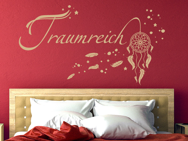 Wandtattoo Traumreich Mit Traumfänger - Wandtattoo Traumfänger , HD Wallpaper & Backgrounds